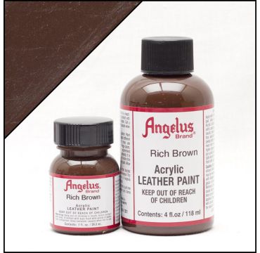 Angelus Lederfarbe Sattes Braun