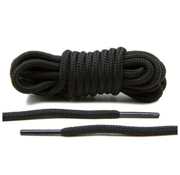 Schnürsenkel schwarz breit rund