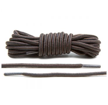 Schnürsenkel stiefel schwarz/braun rund 