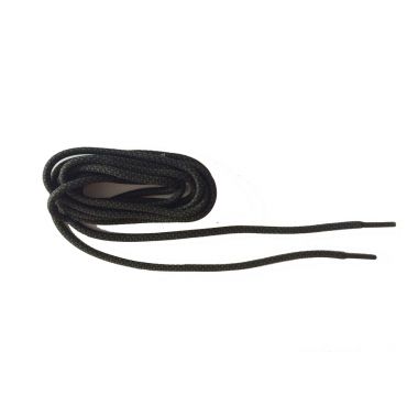 Schnürsenkel rund schwarz/ grau  114 cm