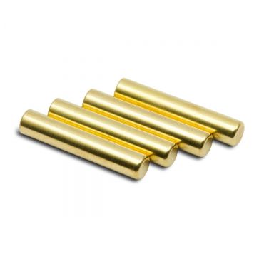 Metall aglets gold zylinder